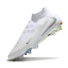 Botas de fútbol Nike Phantom 6 DF Elite blancas para césped natural
