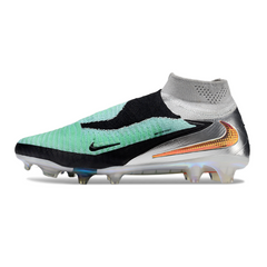 Nike Phantom 6 DF Elite Light Green and Silver Field Football Boots