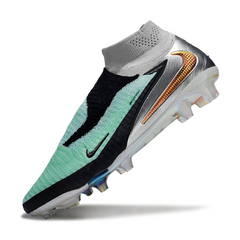 Nike Phantom 6 DF Elite Light Green and Silver Field Football Boots