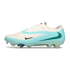 Nike Phantom 6 Elite White and Light Green Field Cleats