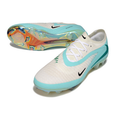 Nike Phantom 6 Elite White and Light Green Field Cleats