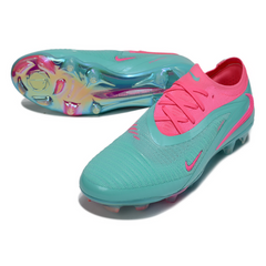 Nike Phantom 6 Elite Turf Soccer Cleats Light Blue and Pink
