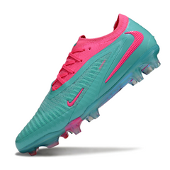 Nike Phantom 6 Elite Turf Soccer Cleats Light Blue and Pink