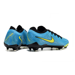 Chuteira Campo Nike Phantom GX2 Elite FG Azul, Preta e Amarela - VENI Futebol
