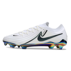Chuteira Campo FG Nike Phantom GX2 Elite Branca e Verde