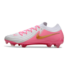 Nike Phantom GX2 Elite FG White and Pink Football Boots