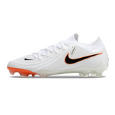Chuteira Campo Nike Phantom GX2 Elite FG Branca e Laranja - VENI Futebol