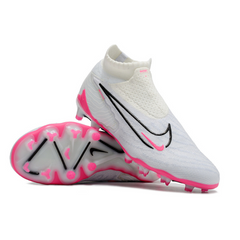 Chuteira Campo Nike Phantom GX Elite DF FG Branca e Rosa - VENI Futebol