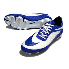 Chuteira Campo Nike Phantom Hypervenom Elite FG Azul e Branca