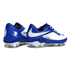 Chuteira Campo Nike Phantom Hypervenom Elite FG Azul e Branca