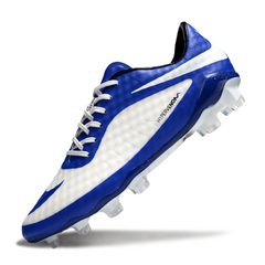 Chuteira Campo Nike Phantom Hypervenom Elite FG Azul e Branca