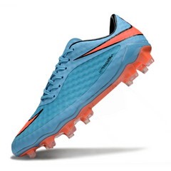 Chuteira Campo Nike Phantom Hypervenom Elite FG Azul Claro e Laranja