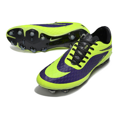 Chuteira Campo Nike Phantom Hypervenom Elite FG Verde Claro e Roxa
