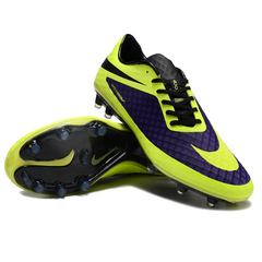 Chuteira Campo Nike Phantom Hypervenom Elite FG Verde e Roxo