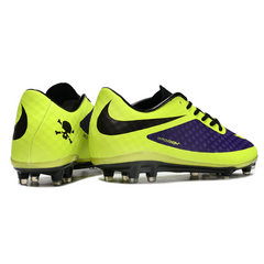 Chuteira Campo Nike Phantom Hypervenom Elite FG Verde e Roxo