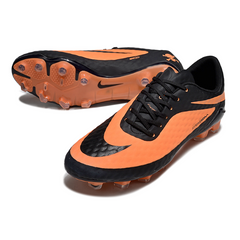 Chuteira Campo FG Nike Phantom Hypervenom Elite Laranja e Preta