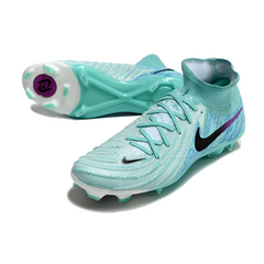 Chuteira Campo Nike Phantom Luna 2 Elite FG Azul Claro e Preta - VENI Futebol