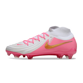 Chuteira Campo FG Nike Phantom Luna 2 Elite Branca e Rosa
