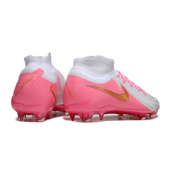 Chuteira Campo FG Nike Phantom Luna 2 Elite Branca e Rosa