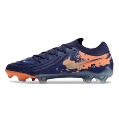 Chuteira Campo FG Nike Phantom GX2 Elite Azul e Branca