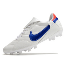 Chuteira Campo Nike Premier 3 FG Branca e Azul - VENI Futebol