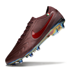 Chuteira Campo FG Nike Tiempo 10 Legend Luxe Elite Bordô Pack Itália