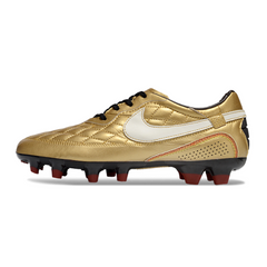 Chuteira Campo Nike Tiempo R10 Legend Elite FG Dourada