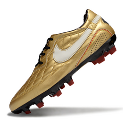 Chuteira Campo Nike Tiempo R10 Legend Elite FG Dourada