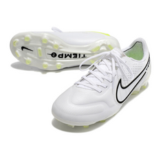 Chuteira Campo Nike Tiempo Legend 9 Elite FG Branca e Preta - VENI Futebol