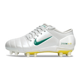 Chuteira Campo Nike Total 90 III FG Branca, Amarela e Verde