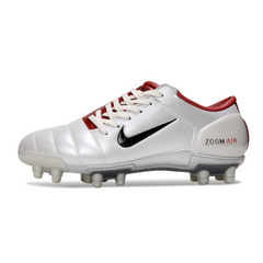Chuteira Campo Nike Total 90 III FG Branca e Vermelha