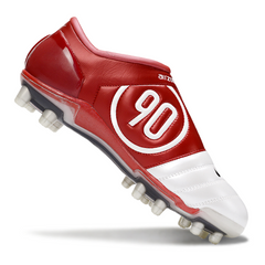 Chuteira Campo FG Nike Total 90 III Branca e Vermelha