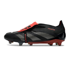 Chuteira Campo FG Adidas Predator 30 Elite Com Língua Preta e Vermelha