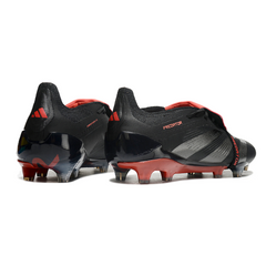 Chuteira Campo FG Adidas Predator 30 Elite Com Língua Preta e Vermelha