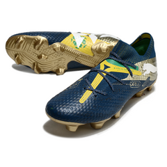 Chuteira Campo FG Puma Future 7 Pack Neymar BNA Preta e Amarela