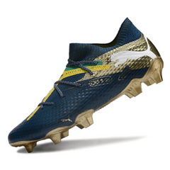 Chuteira Campo FG Puma Future 7 Pack Neymar BNA Preta e Amarela