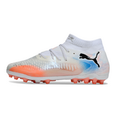 Puma Future 8 AG White, Orange and Blue Field Football Boots