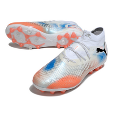 Puma Future 8 AG White, Orange and Blue Field Football Boots
