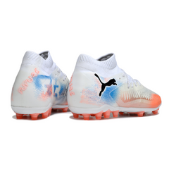 Puma Future 8 AG White, Orange and Blue Field Football Boots
