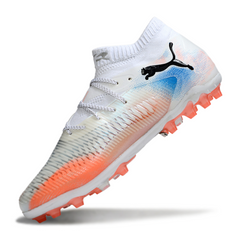 Puma Future 8 AG White, Orange and Blue Field Football Boots