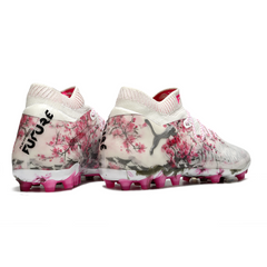Botas de fútbol Puma Future 8 AG blancas y rosas