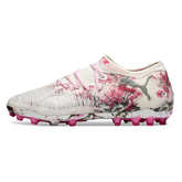 Puma Future 8 Low-Cut AG White and Pink Football Boots