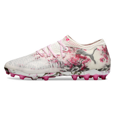 Puma Future 8 Low-Cut AG White and Pink Football Boots