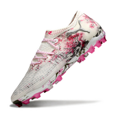 Puma Future 8 Low-Cut AG White and Pink Football Boots