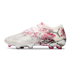 Puma Future 8 Low Top FG White and Pink Football Boots