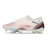 Puma Future 8 Low Top FG White and Red Football Boots