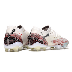 Puma Future 8 Low Top FG White and Red Football Boots