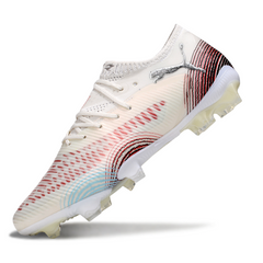 Puma Future 8 Low Top FG White and Red Football Boots