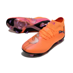 Chuteira Campo FG Puma Future 8 Laranja e Rosa