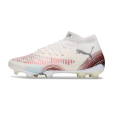Puma Future 8 FG White and Red Field Football Boots